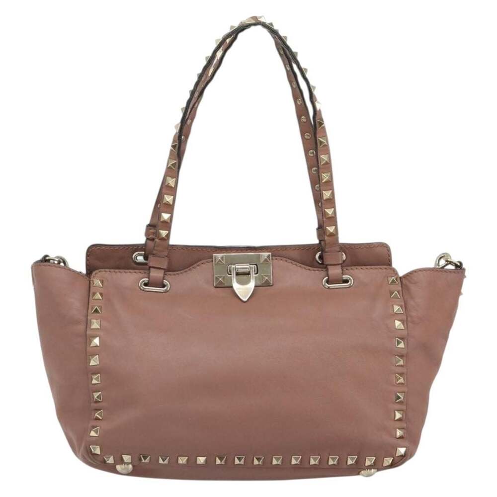 Valentino Leather Tote Bag Pink